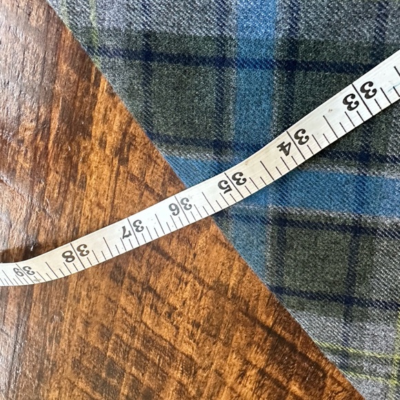 Liz Claiborne | Vintage Green & Blue Plaid Maxi Skirt - Picture 6 of 7